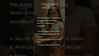 Thumbnail: Identifying Assumptions ⎸ Analytical Ability ⎹  Civil Service Exam Revlewer