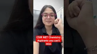 Thumbnail: CSIR NET Chemistry Dec 2026 Aspirants #shorts #csirnetchemistry