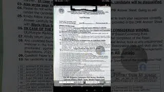 Thumbnail: SPSC SINDH CSS MPT PAPER HELD ON 1-12-2024 #education #chemistry #spsc #shorts #shortvideo