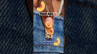 Thumbnail: Would you wear peach nails? 👀🍑 #nailart