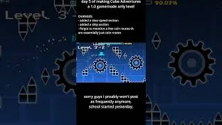 Thumbnail: [GD:c] Day 5 of #creating Cube Adventures in #geometrydash