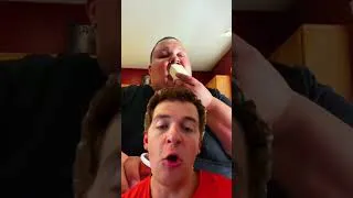 Thumbnail: guy eats 4 sticks of butter with frosting