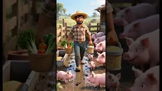 Thumbnail: Pig & Goat Song 🐷🐐 Old MacDonald Short for Kids