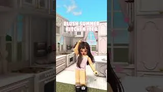 Thumbnail: bloxburg summer preppy blush kitchen build #shorts #bloxburg #bloxburgbuild #roblox #bloxburghouse