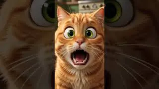 Thumbnail: : Orange cat vs Balloon  The Invisible Enemy | Funny Cartoon Animation #Shorts