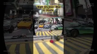 Thumbnail: Night City Alive Mod is chaotic! #cyberpunk2077 #nightcity #glitch #gaming