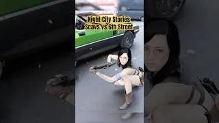 Thumbnail: CRAZY shootout between 6th street & The Scavs #cyberpunk2077 #nightcity #mods #glitch #gaming