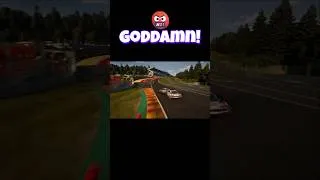 Thumbnail: GT3 racing accident moment! Rennsport games replay short video.