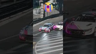Thumbnail: Touring car racing accident moment! Rennsport games replay short video.