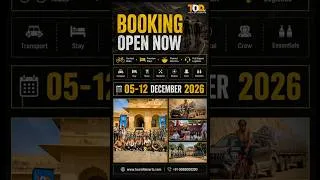 Thumbnail: Cycling Through the Thar Desert 🐪 | Tour of Deserts 2026  #cyclingindia #cycleadventuresindia