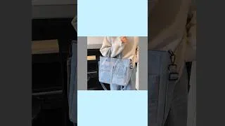 Thumbnail: Bag From Old Jeans #sewing #bag #fashion