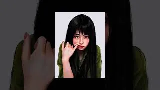 Thumbnail: stylized portrait practice in Photoshop 🎨done using my Huion Kamvas 13 Gen 3 #drawing #portrait