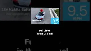 Thumbnail: Power Wheels - Speed Test with 18v Drill Battery