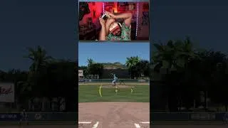 Thumbnail: Can I hit with my foot over my head?!  #mlbtheshow24 #diamonddynasty #mlb #gaming