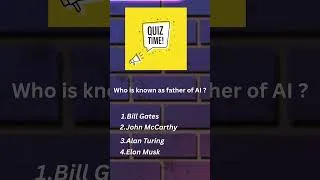 Thumbnail: Who is the Father of AI? 🤖 | Tech Quiz #1 | #shorts