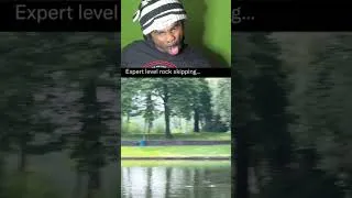 Thumbnail: EXPERT ROCK SKIPPING 😭💔 #funny #skills #trending