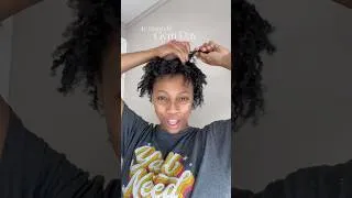 Thumbnail: Easy 4c Hairstyle for the Gym - Busy Mom Edition #hairstyle #haircare #4chair #momlife #mom #hair