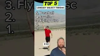 Thumbnail: Top 5 objects thrown the farthest #sports #trivia #top5
