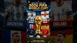 Thumbnail: Who will Win the 2026 FIFA World Cup | Will Argentina win the World Cup 2026? #worldcup2026 #shorts
