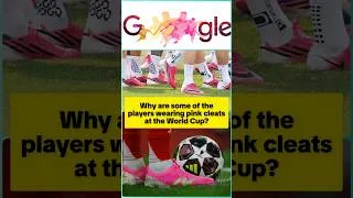 Thumbnail: Why are some of the players wearing pink cleats at the World Cup? #fifaworldcup