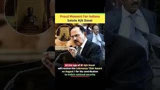 Thumbnail: 🇮🇳Proud Moment for India! Ajit Doval to Receive Lokmanya Tilak Award at 81Nation Salutes! #shorts