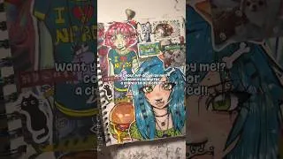 Thumbnail: Want your pfp drawnnn?? #art #drawing #sketchbook #anime #viral