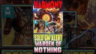 Thumbnail: ARC Warlock Mantle of Battle Harmony Build | Solo GM Alert Warden of Nothing! Destiny 2 IONIC SENTRY