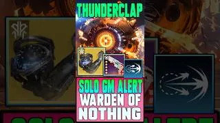 Thumbnail: ARC Titan Thunderclap Build | Solo GM Alert Warden of Nothing | Destiny 2 Point-Contact Cannon Brace
