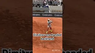 Thumbnail: Dimitrov onehanded Backhand #claytennis #dimitrov #backhand