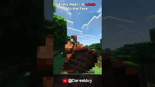 Thumbnail: Minecraft but every meal equals a load to the face  #minecraft#funny