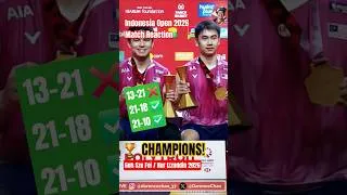 Thumbnail: 🏆 MALAYSIA FINALLY DOES IT! Fei-Din Crowned Indonesia Open Champions 🇲🇾🔥 #PIO2026 #BadmintonMalaysia