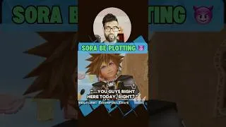 Thumbnail: Sora, why you glaring like that?! 😅 #kingdomhearts #kingdomhearts3 #gaming  #kh2