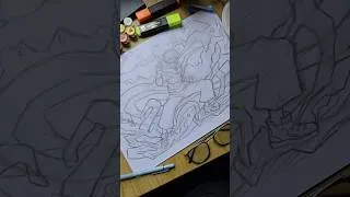 Thumbnail: Drawing Itadori Before My Phone Dies 📱