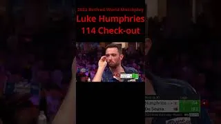 Thumbnail: Luke Humphries 114 Check-out 🎯 2023 Betfred World Matchplay 2023 #darts      #worldmatchplay