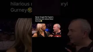Thumbnail: Phil Taylor talking about Daryl Gurney 🤣 #shorts #darts #dartscommunity