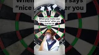 Thumbnail: Leave it out 🤣 #darts #dartscommunity #shorts