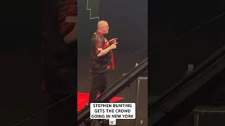 Thumbnail: STEPHEN BUNTING GETS THE CROWD GOING IN NEW YORK 🎯