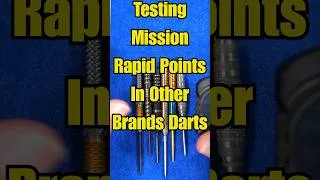 Thumbnail: Testing Mission Rapid Points In Other Brands Darts #darts #dartpoints #missiondarts