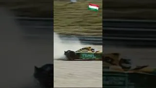 Thumbnail: Schumacher loses his rear wing 🫨🇭🇺#retrof1 #f1shorts #classicf1 #90sF1