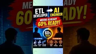 Thumbnail: ETL Developer → AI Engineer Ela Avvali? Already 60% Ready! in Telugu