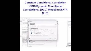 Thumbnail: Pt.7 Constant Conditional Correlation (CCC) Dynamic Conditional Correlational (DCC) Model in #STATA