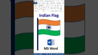 Thumbnail: How to Make Indian Flag In MS Word #shorts #flag #indianflag #independenceday