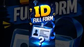 Thumbnail: ID Full Form #shorts #id #idcard #fullform