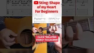 Thumbnail: Older Beginner Guitarist? 8 Bars of Magic Sting's Shape of my Heart Guitar Tab