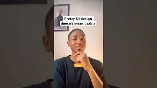 Thumbnail: Why Beautiful UI Design Can Still Be Bad UX #uidesign  #shorts #UI #designthinking  #productdesign