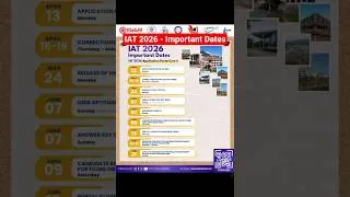 Thumbnail: IAT 2026 | IISER Admissions | Important Dates #iat2026 #iiseradmission