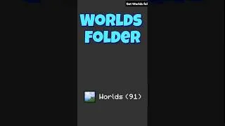 Thumbnail: How to find Worlds folder for Minecraft Bedrock Edition please watch full vid #minecraft #backup :)