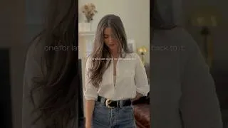 Thumbnail: How to style a white button and still look feminine and chic | OOTD