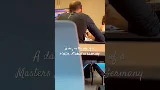 Thumbnail: Day in the life of a Masters student in Germany 🇩🇪 30 seconds #shortvideo #youtubeshorts #shorts