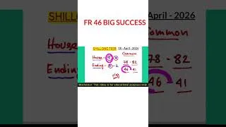 Thumbnail: FR 👉46 Big Success 🔥 | Shillong teer common number | Shillong teer target number today #shillongteer